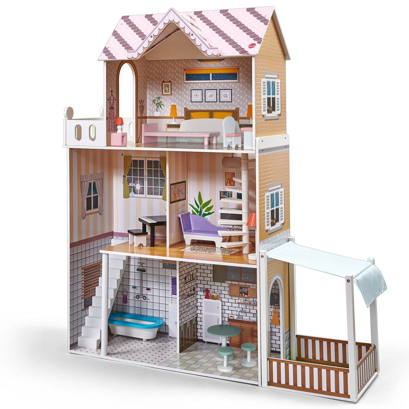 Plum Shorehouse Wooden Dolls House