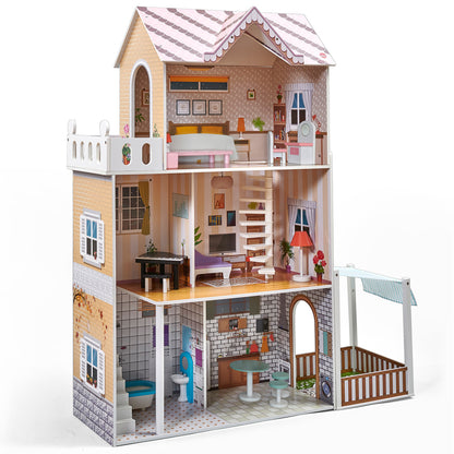 Plum Shorehouse Wooden Dolls House