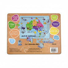Australian Map 2 in 1 Jigsaw Puzzle 24Pcs