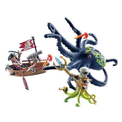 Playmobil Battle Against The Giant Octopus