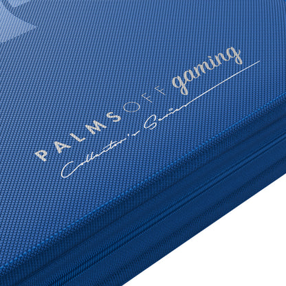 Palms Off Gaming Collector's Series Top Loader Zip Binder - 4 Pocket Blue