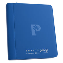 Palms Off Gaming Collector's Series Top Loader Zip Binder - 4 Pocket Blue