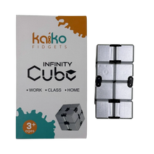 Kaiko SILVER Infinity Cube Fidget - 108 grams