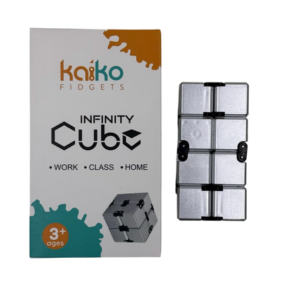 Kaiko SILVER Infinity Cube Fidget - 108 grams