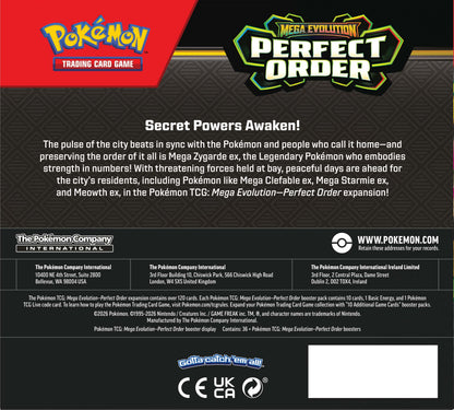 Pokemon TCG Mega Evolutions 3 Perfect Order Booster