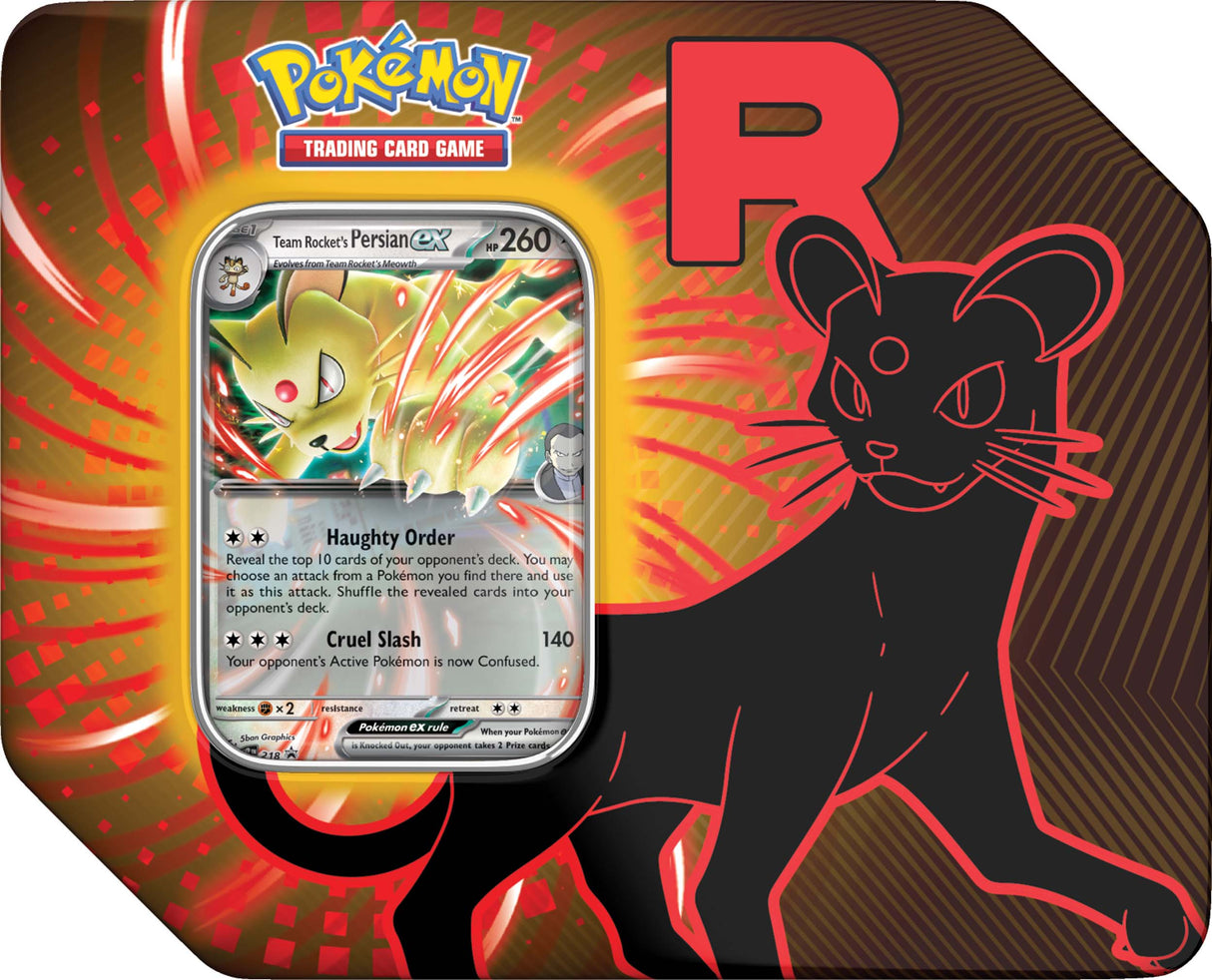 Pokemon TCG Team Rocket Tins Persian
