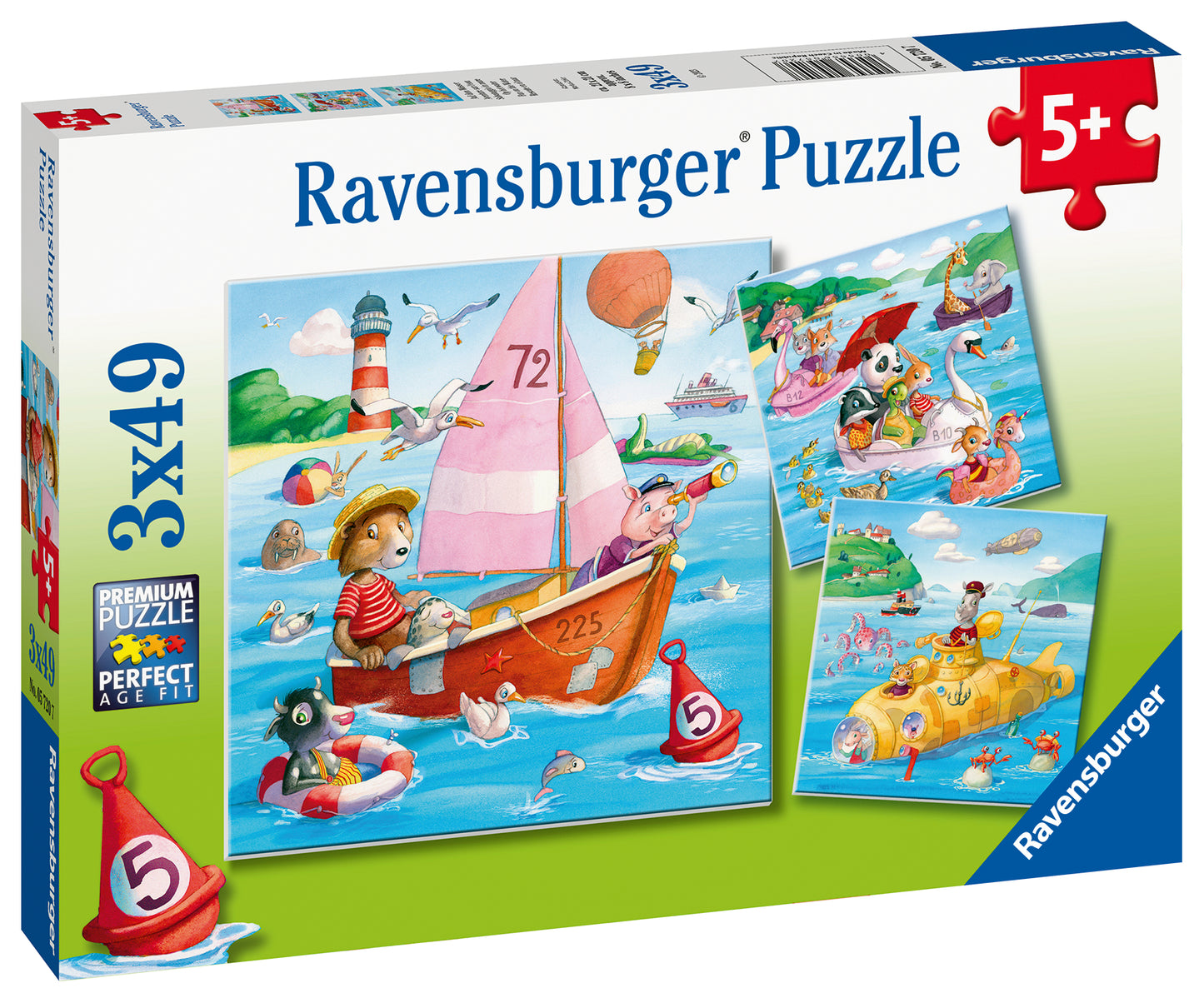 Ravensburger Fun On The Water Puzzle 3x49p