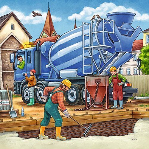 Ravensburger Construction Vehicle Jigsaw Puzzle 3x49 Piece