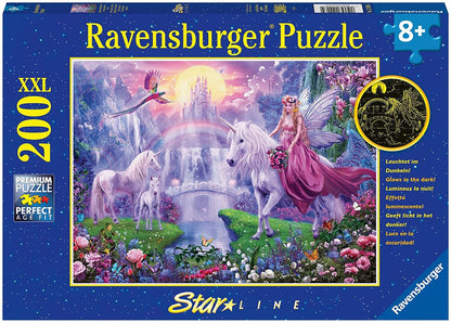 Ravensburger Unicorn Kingdom Glow in the Dark Puzzle Puzzle 200 Piece