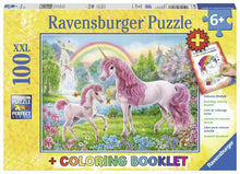 Ravensburger Magical Unicorns Puzzle 100 Piece & Colouring Book