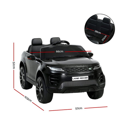 Rigo Ride On Car Kids Electric Ride On Cars Land Rover Licensed 12V Black