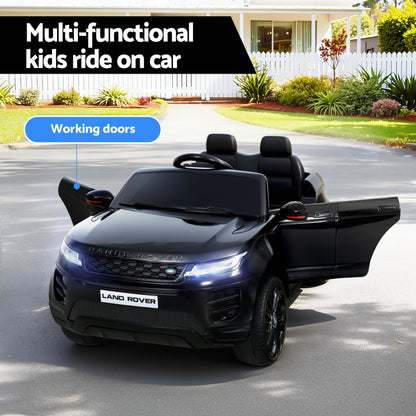 Rigo Ride On Car Kids Electric Ride On Cars Land Rover Licensed 12V Black