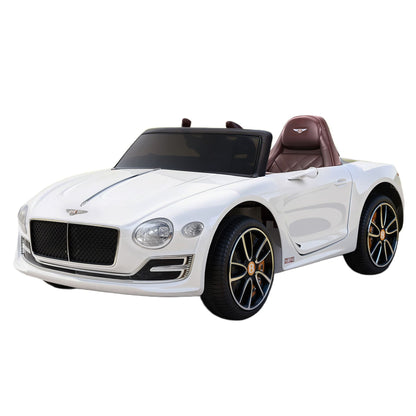 Kids Electric Ride On Car Bentley Licensed EXP12 Toy Cars Remote 12V White