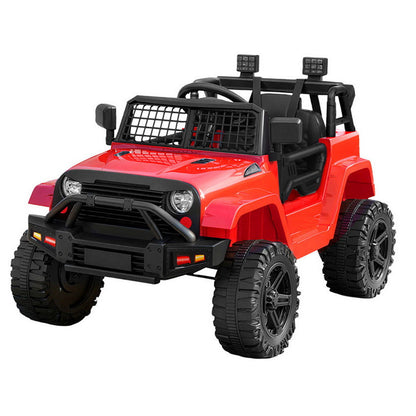 Rigo Kids Electric Ride On Car Jeep Toy Cars Remote 12V Red