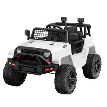 Rigo Kids Electric Ride On Car Jeep Toy Cars Remote 12V White