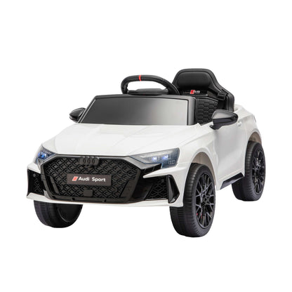 Ride On Car Licensed Audi RS3 Car for Kids 12V Remote Control White