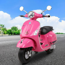 Kids Electric Ride On Car Motorcycle Motorbike Vespa Licensed GTS Pink