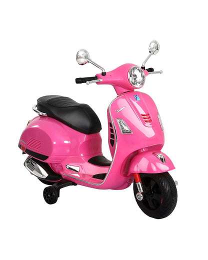 Kids Electric Ride On Car Motorcycle Motorbike Vespa Licensed GTS Pink