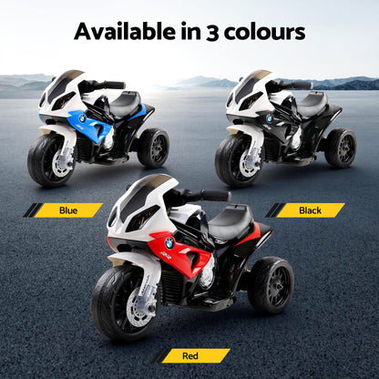 Kids Electric Ride On Car Police Motorcycle Motorbike BMW Licensed S1000RR Blue