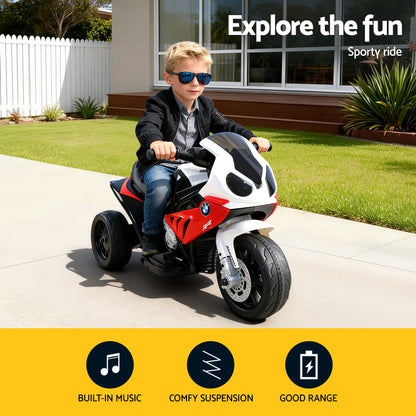 Kids Electric Ride On Car Police Motorcycle Motorbike BMW Licensed S1000RR Red
