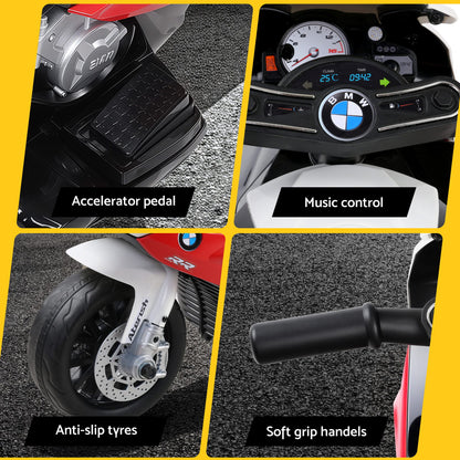 Kids Electric Ride On Car Police Motorcycle Motorbike BMW Licensed S1000RR Red