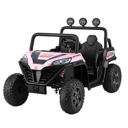 Rigo Kids Ride On Car Electric Toys Cars Headlight Music Remote Control Pink