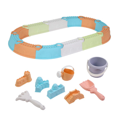 Keezi Kids Sandpit Set Beach Toys Sand Box Outdoor Backyard Play Area