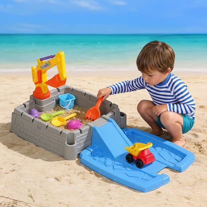 Keezi 2-in-1 Kids Sandpit Water Table Working Excavator Digger Sensory Play Toys