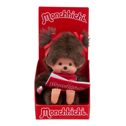 Monchhichi Girl Reading Plush