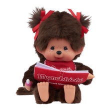 Monchhichi Girl Reading Plush