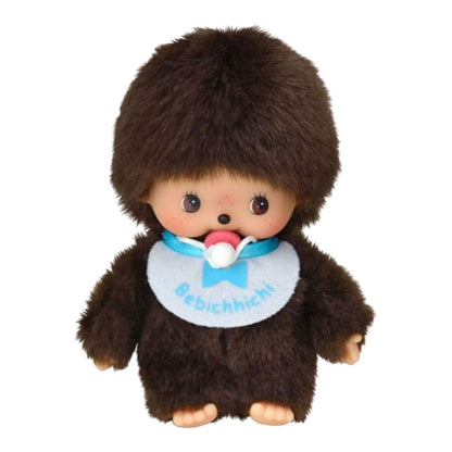 Monchhichi Boy Basic Bib Plush Doll