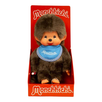 Monchhichi - Boy Refreshed Light Blue Bib Plush Doll