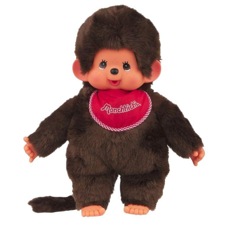 Monchhichi Classic Boy Red Plush Doll Standing