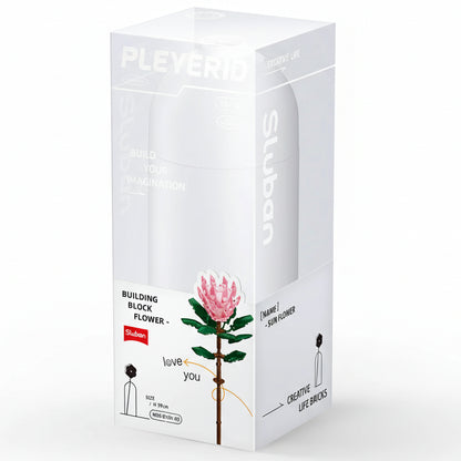 Sluban Protea cynaroides with diy vase 258 pcs