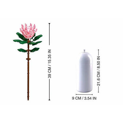 Sluban Protea cynaroides with diy vase 258 pcs