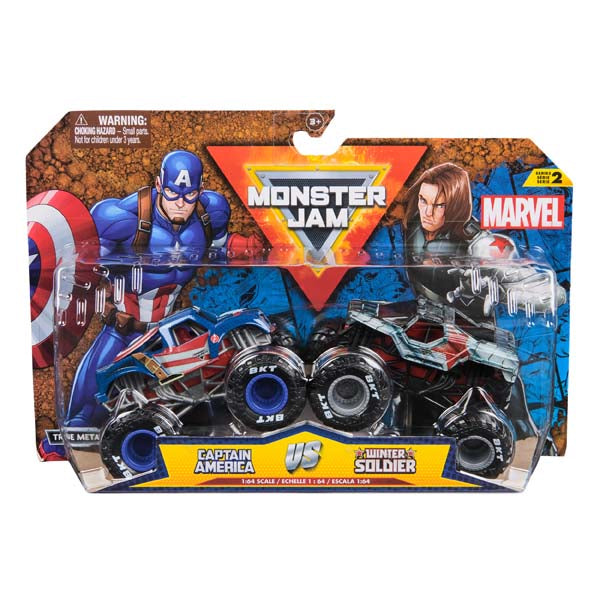 Monster Jam 1:64 Diecast Marvel 2 Pack The Sentinels VS Wolverine