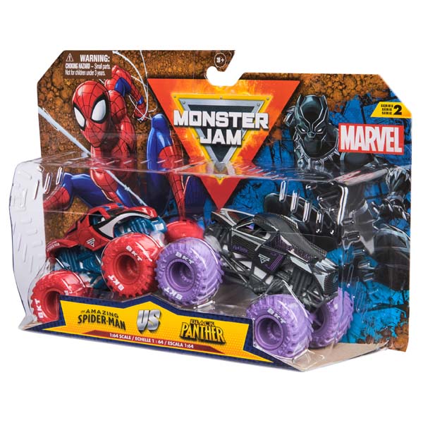 Monster Jam 1:64 Diecast Marvel 2 Pack The Sentinels VS Wolverine