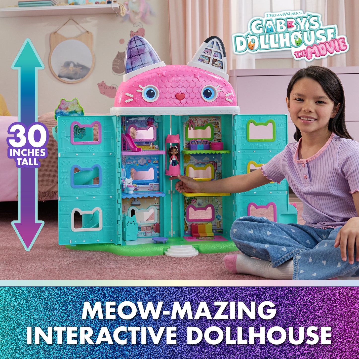 Gabby's Dollhouse Movie Deluxe Dollhouse