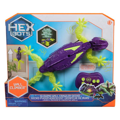 Hex Bots Glow in the Dark Gecko Wall Crawler - green/purple