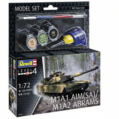 Revell 1/72 Model Set M1A1 Aim Sa - M1A2 Abrams