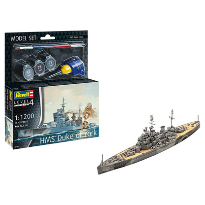 Revell 1/1200 Model Set Battleship HMS Duke Of York