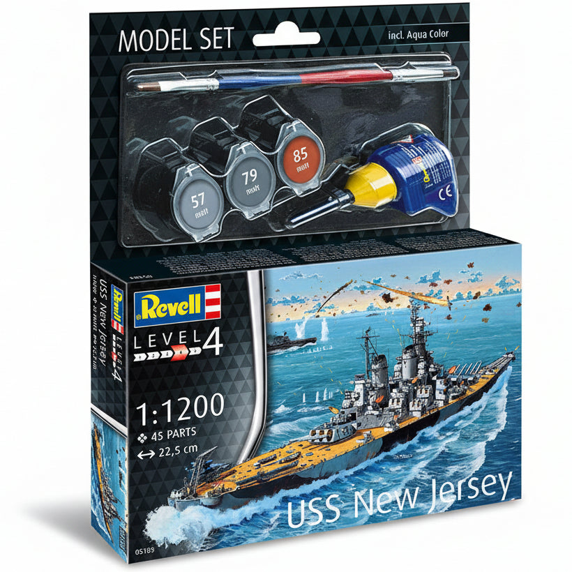 Revell 1/1200 Model Set Battleship USS New Jersey