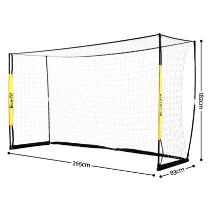 Everfit Portable Soccer Goal Net Fibreglass Polyester 12x6ft