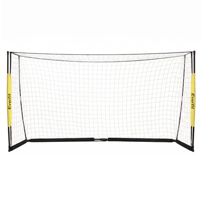 Everfit Portable Soccer Goal Net Fibreglass Polyester 12x6ft