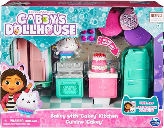 Gabby's Dollhouse Deluxe Room Bakey with Cakey Kitchen Solid