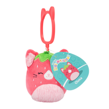 Squishmallows 3" Clip Olma Strawberry Cat
