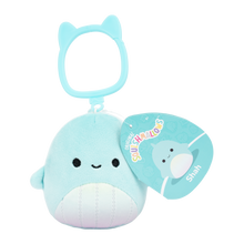 Squishmallows 3" Clip Shah Teal Whale