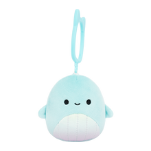 Squishmallows 3" Clip Shah Teal Whale