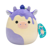 Squishmallows 7.5in Benito Blueberry Cow