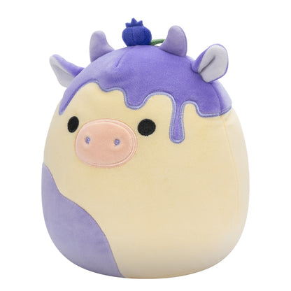 Squishmallows 7.5in Benito Blueberry Cow